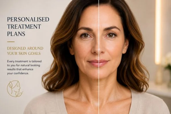 Before and after results of Collagen Lift Therapy Brentwood
